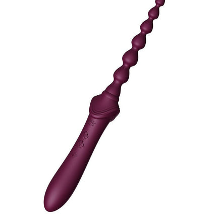 ZALO Verwarmde Pinpoint Clitoris Vibrator Bess 2 met extra opzetstukken - paars-Erotiekvoordeel.nl