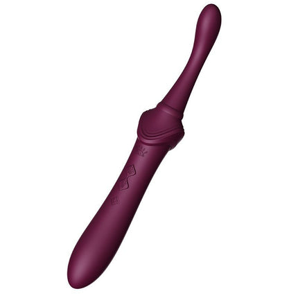 ZALO Verwarmde Pinpoint Clitoris Vibrator Bess 2 met extra opzetstukken - paars-Erotiekvoordeel.nl