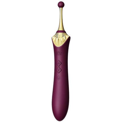 ZALO Verwarmde Pinpoint Clitoris Vibrator Bess 2 met extra opzetstukken - paars-Erotiekvoordeel.nl
