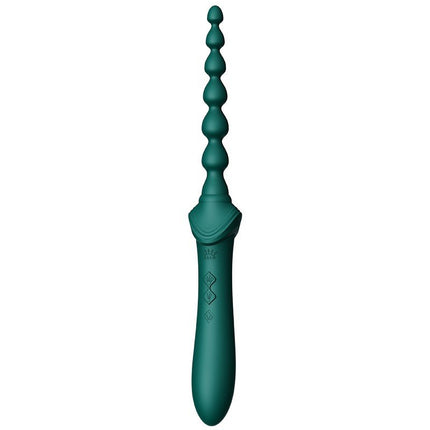ZALO Verwarmde Pinpoint Clitoris Vibrator Bess 2 met extra opzetstukken - smaragdgroen-Erotiekvoordeel.nl