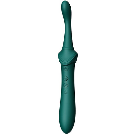 ZALO Verwarmde Pinpoint Clitoris Vibrator Bess 2 met extra opzetstukken - smaragdgroen-Erotiekvoordeel.nl