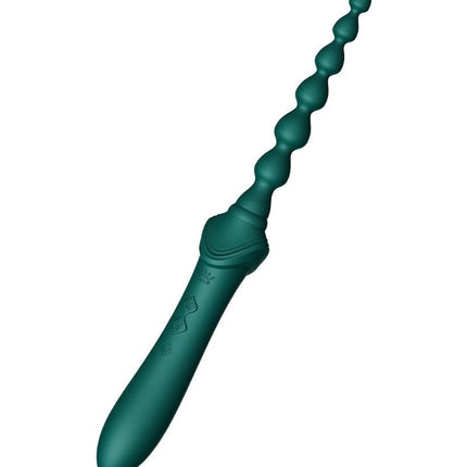 ZALO Verwarmde Pinpoint Clitoris Vibrator Bess 2 met extra opzetstukken - smaragdgroen-Erotiekvoordeel.nl