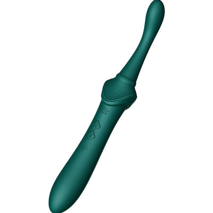 ZALO Verwarmde Pinpoint Clitoris Vibrator Bess 2 met extra opzetstukken - smaragdgroen-Erotiekvoordeel.nl