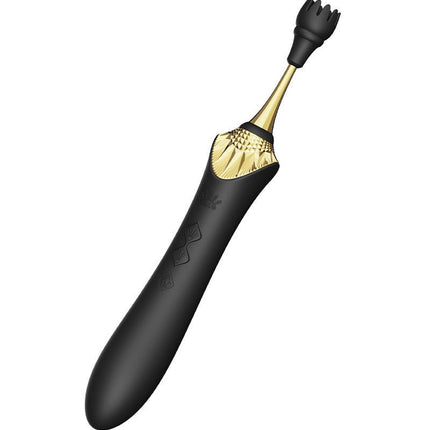 ZALO Verwarmde Pinpoint Clitoris Vibrator Bess 2 met extra opzetstukken - zwart-Erotiekvoordeel.nl