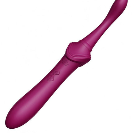 Zalo Clitoris Pinpoint Vibrator Bess  met extra opzetstukken - robijn rood - Erotiekvoordeel.nl