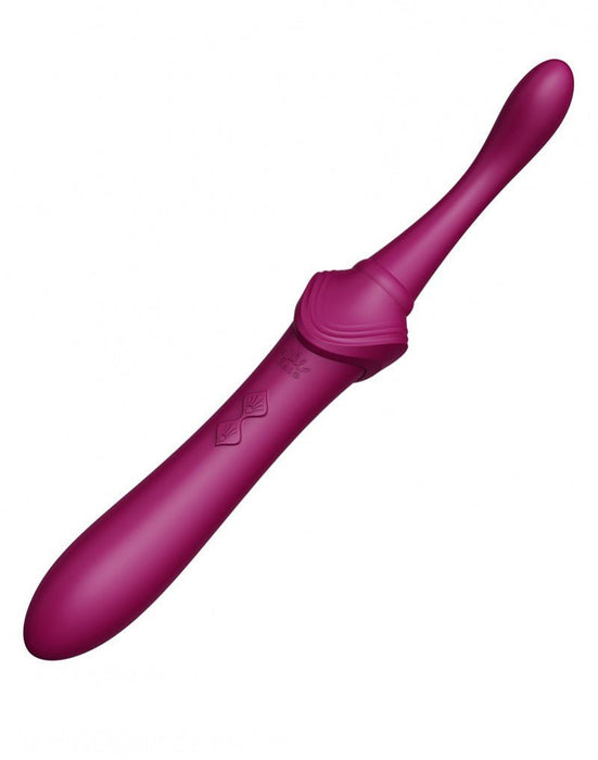 Zalo Clitoris Pinpoint Vibrator Bess  met extra opzetstukken - robijn rood - Erotiekvoordeel.nl