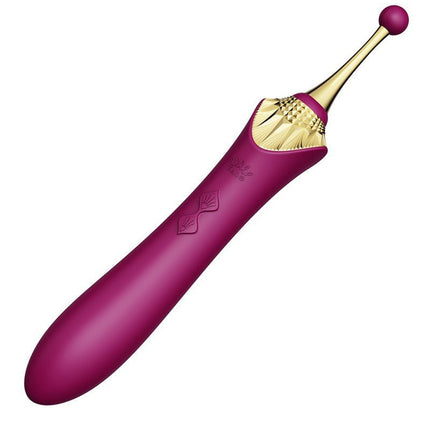 Zalo Clitoris Pinpoint Vibrator Bess  met extra opzetstukken - robijn rood - Erotiekvoordeel.nl