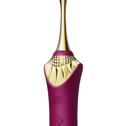 Zalo Clitoris Pinpoint Vibrator Bess  met extra opzetstukken - robijn rood - Erotiekvoordeel.nl