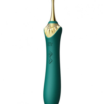 Zalo Clitoris Pinpoint Vibrator Bess  met extra opzetstukken - smaragd groen - Erotiekvoordeel.nl