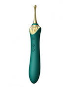 Zalo Clitoris Pinpoint Vibrator Bess  met extra opzetstukken - smaragd groen - Erotiekvoordeel.nl