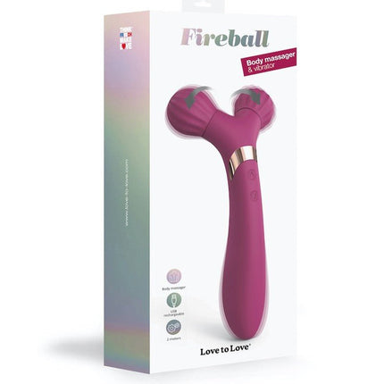 Love to Love FIREBALL Masajeador y vibrador corporal - rosa ciruela
