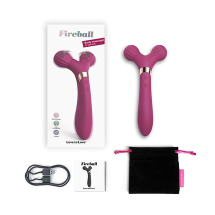 Love to Love FIREBALL Masajeador y vibrador corporal - rosa ciruela