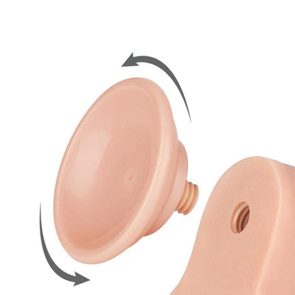 LoveToy - Dildoe - Schuifhuid Dildo 22 cm - Diameter 4.3 cm - Lichte Huidskleur-Erotiekvoordeel.nl