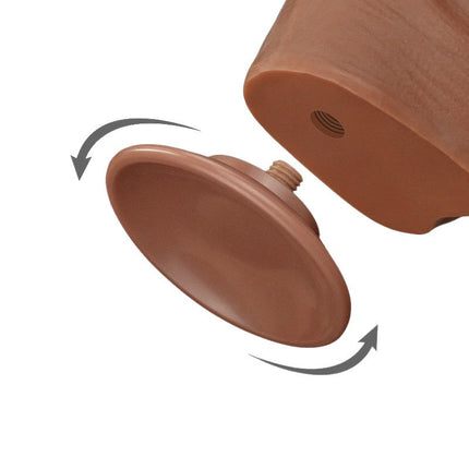 Lovetoy - Dildo -Sliding Skin Dildo - Lengte 29 cm - Bruin