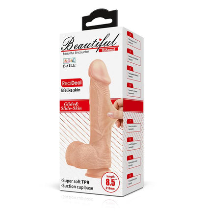 Pretty Love Bahamut - Dildo - Realistische Vibrerende Dildo - Lengte 21.8 cm - Lichte Huidskleur - Geeft Levensechte Ervaring-Erotiekvoordeel.nl