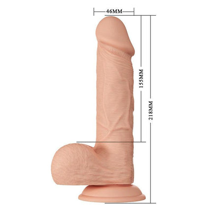 Pretty Love Bahamut - Dildo - Realistische Vibrerende Dildo - Lengte 21.8 cm - Lichte Huidskleur - Geeft Levensechte Ervaring-Erotiekvoordeel.nl