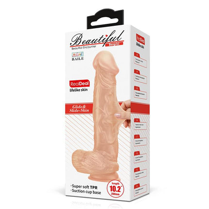 Pretty Love Bergrisi - Dildo - Realistische Vibrerende Dildo - Lengte 26 cm - Lichte Huidskleur - Geeft Levensechte Ervaring-Erotiekvoordeel.nl