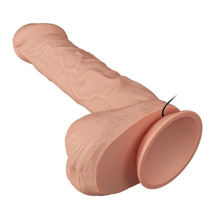 Pretty Love Bergrisi - Dildo - Realistische Vibrerende Dildo - Lengte 26 cm - Met Afstandsbediening - Lichte Huidskleur - Geeft Levensechte Ervaring-Erotiekvoordeel.nl