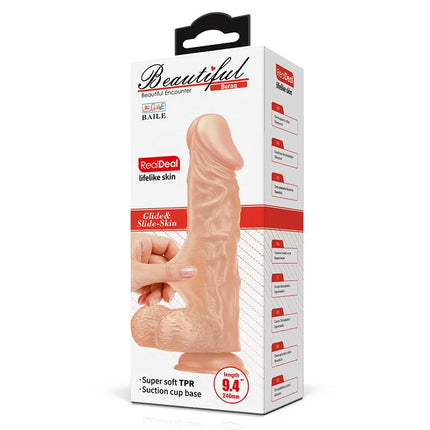 Pretty Love Buraq - Dildo - Realistische Vibrerende Dildo - Lengte 24 cm - Lichte Huidskleur - Geeft Levensechte Ervaring-Erotiekvoordeel.nl