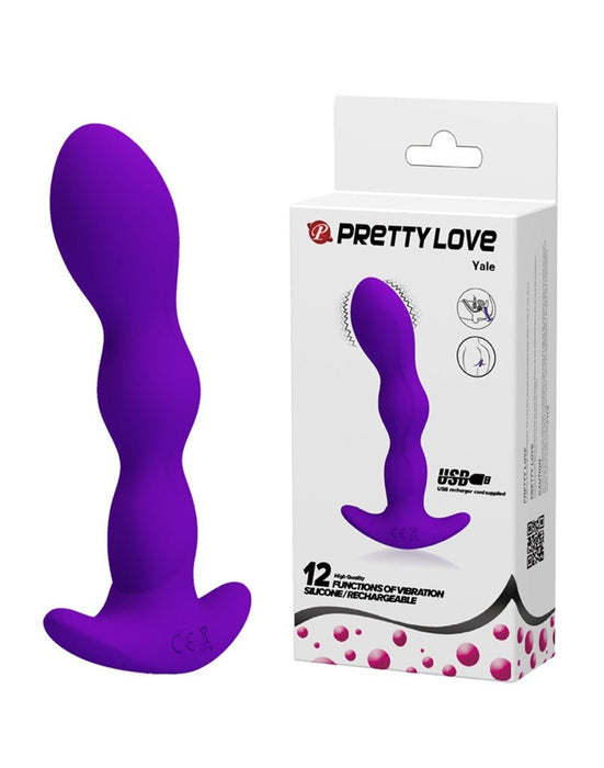 Pretty Love Yale Anal Vibrator - purple
