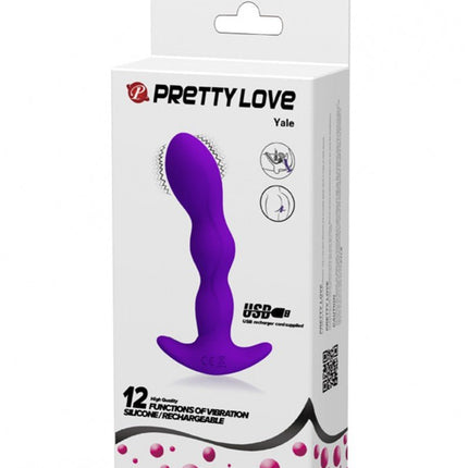 Pretty Love Yale Anal Vibrator - purple