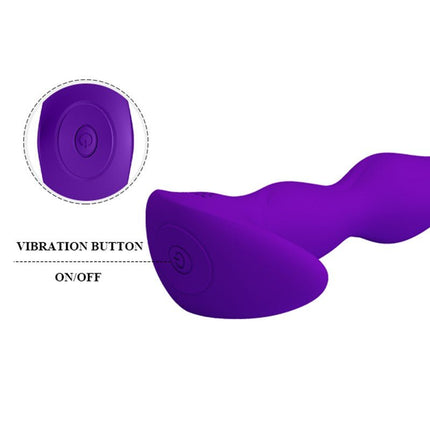 Pretty Love Yale Anal Vibrator - purple