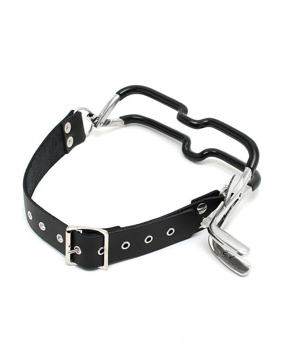 Jennings Mouth clamp with leather neck strap