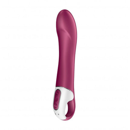 Satisfyer Big Heat Verwarmde G-spot Vibrator met APP control - berry rood