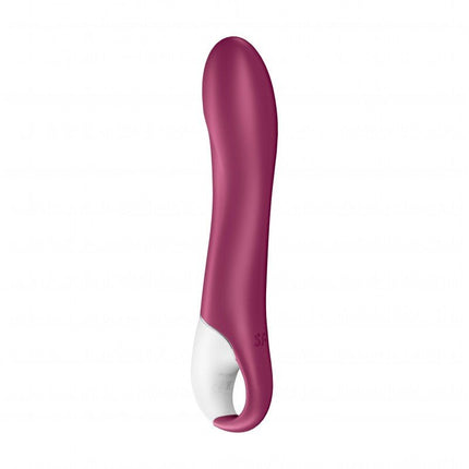 Satisfyer Big Heat Verwarmde G-spot Vibrator met APP control - berry rood