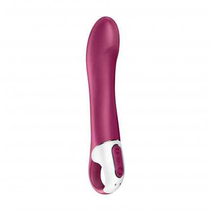 Satisfyer Big Heat Verwarmde G-spot Vibrator met APP control - berry rood
