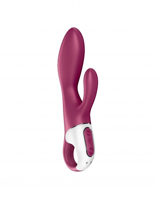 Satisfyer Heated Affair Heated G-spot Vibrator and Rabbit Vibrator with APP control - berry red