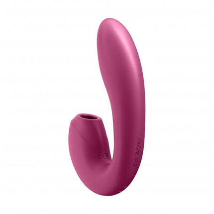 Satisfyer Sunray Luchtdruk + G-spot Vibrator - berry rood