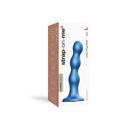 Strap-On-Me Dildo Plug Balls - metallic blauw