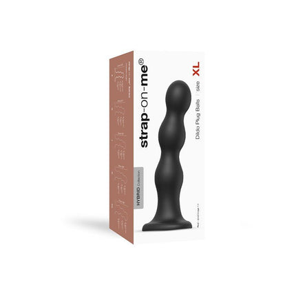 Strap-On-Me Dildo Plug Balls - zwart