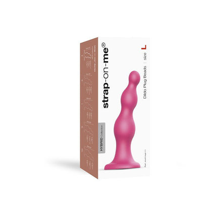 Strap-On-Me Dildo Plug Beads - metallic roze