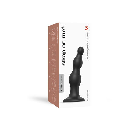 Strap-On-Me Dildo Plug Beads - schwarz