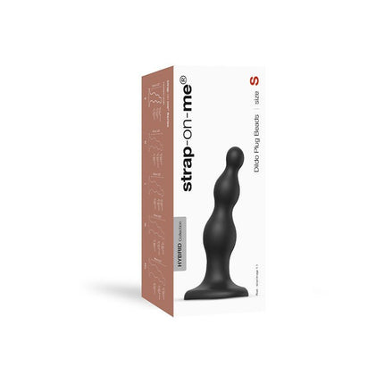 Strap-On-Me Dildo Plug Beads - schwarz