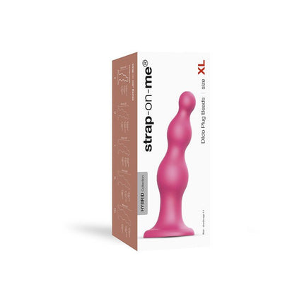 Strap-On-Me Dildo Plug Beads - metallic roze