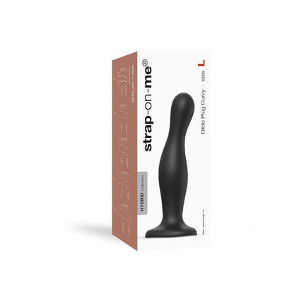 Strap-On-Me Dildo Plug Curvy - zwart