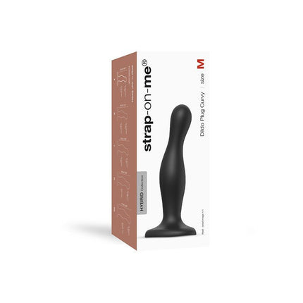 Strap-On-Me Dildo Plug Curvy - zwart