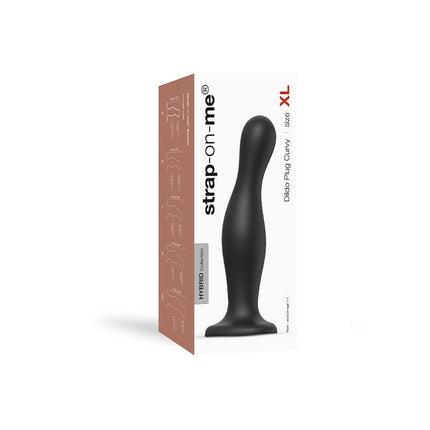 Strap-On-Me Dildo Plug Curvy - zwart