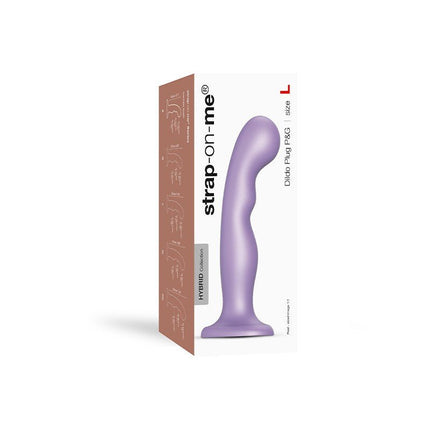Strap-On-Me G-spot en P-spot Dildo - metallic lila