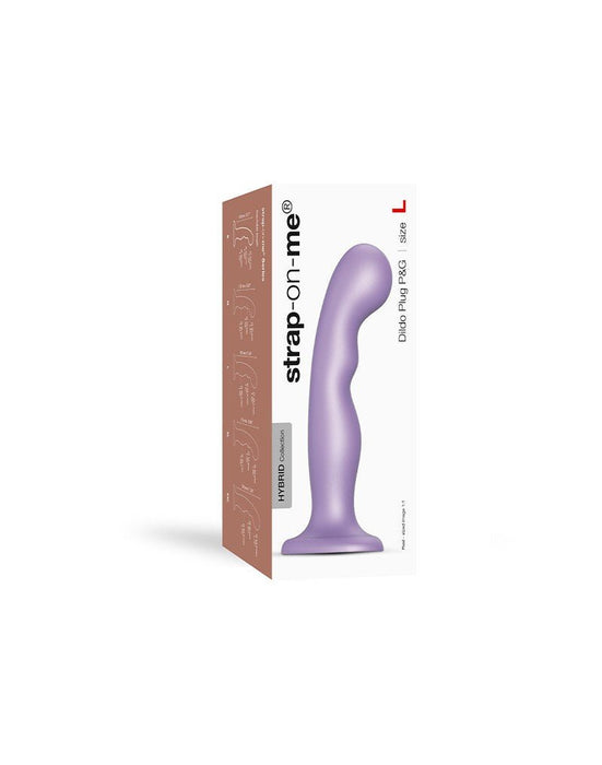 Strap-On-Me Dildo Plug Curvy - púrpura metálico