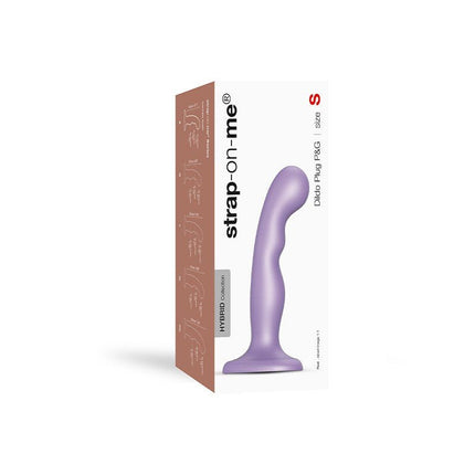 Strap-On-Me G-spot en P-spot Dildo - metallic lila