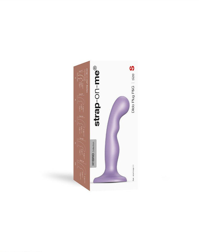 Strap-On-Me Gode pour point G et point P - lila métallique