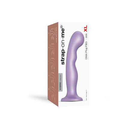 Strap-On-Me Dildo Plug Curvy - metallic paars