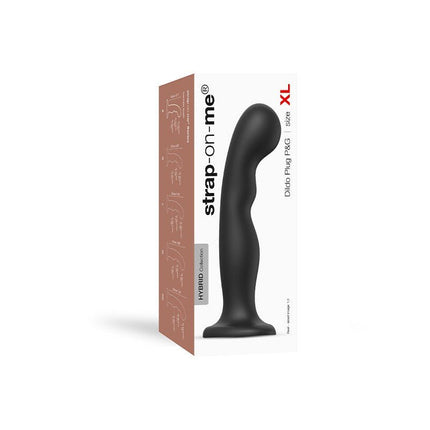 Strap-On-Me G-spot en P-spot Dildo - zwart