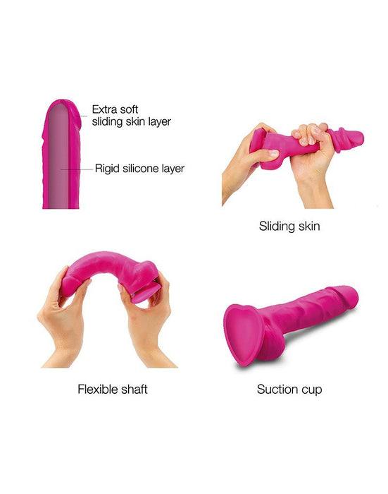 Strap-on-Me Sliding Skin Realistische Dildo - roze