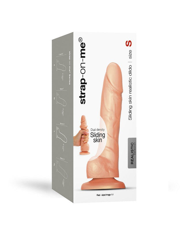 Strap-on-Me Gode réaliste à peau glissante - couleur de peau claire
