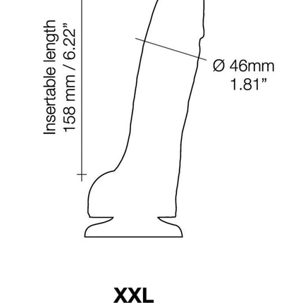 Strap-on-Me Sliding Skin Realistic Dildo - light skin color